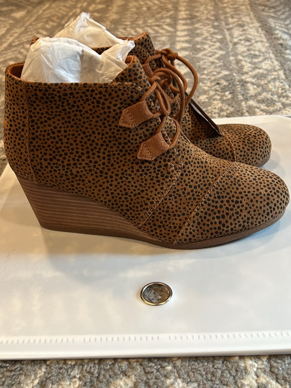 Tom’s Suede Bootys Sz 8.5